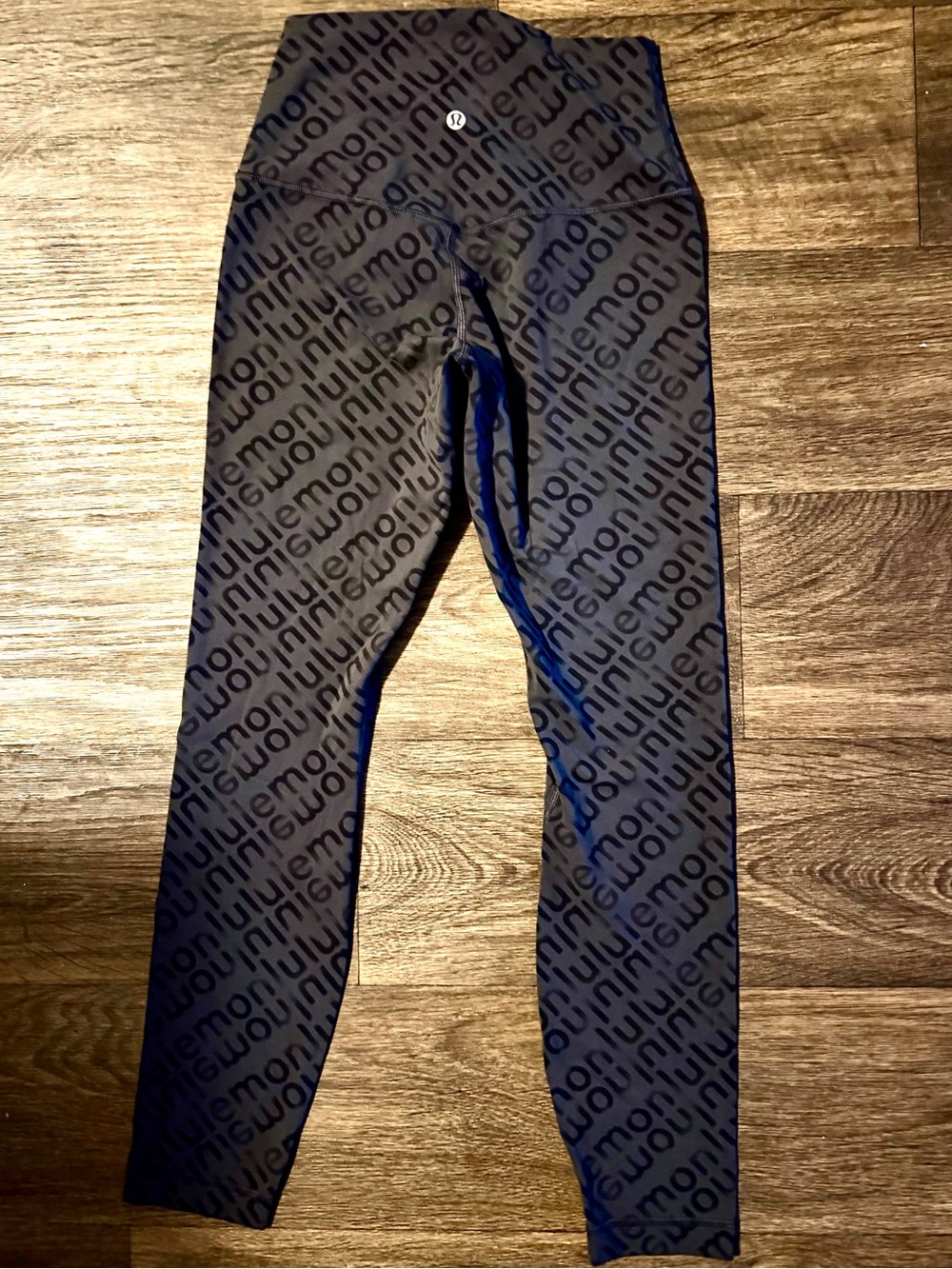 Women’s Align High Rise 25” Flux WordMark Black Lululemon Multi Logo Leggings - Picture 4 of 10